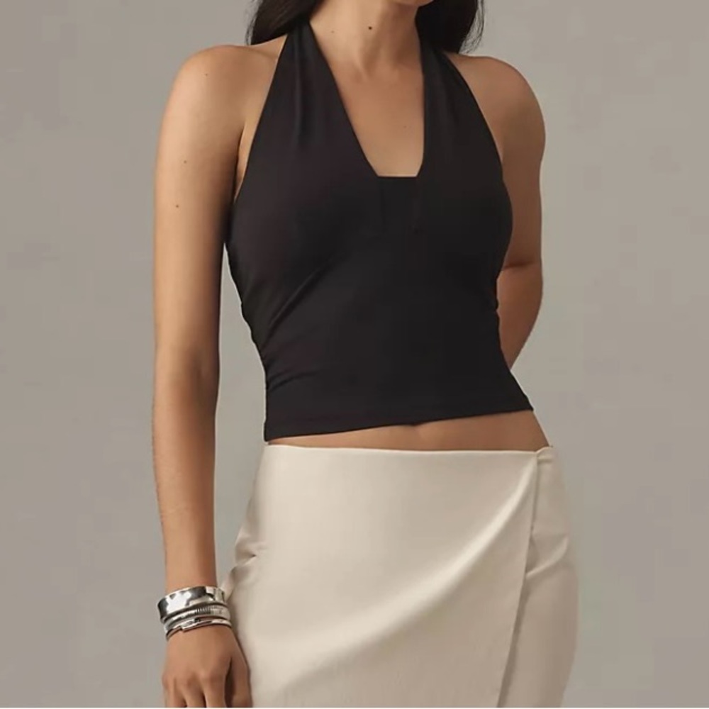 Anthropologie tailored black halter top size Large - Picture 4 of 4
